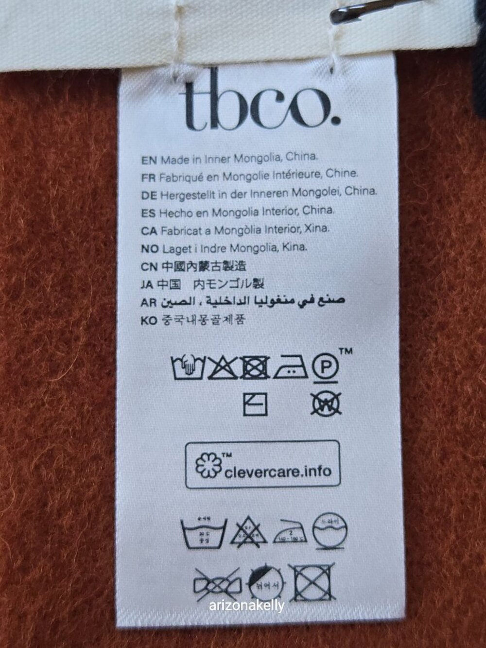 NWT tbco Lambswool Rust Scarf Scotland - Picture 13 of 14